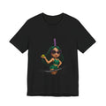 Women's Beach Volleyball Cartoon Tee — 'Queen of the Court' Graphic Shirt