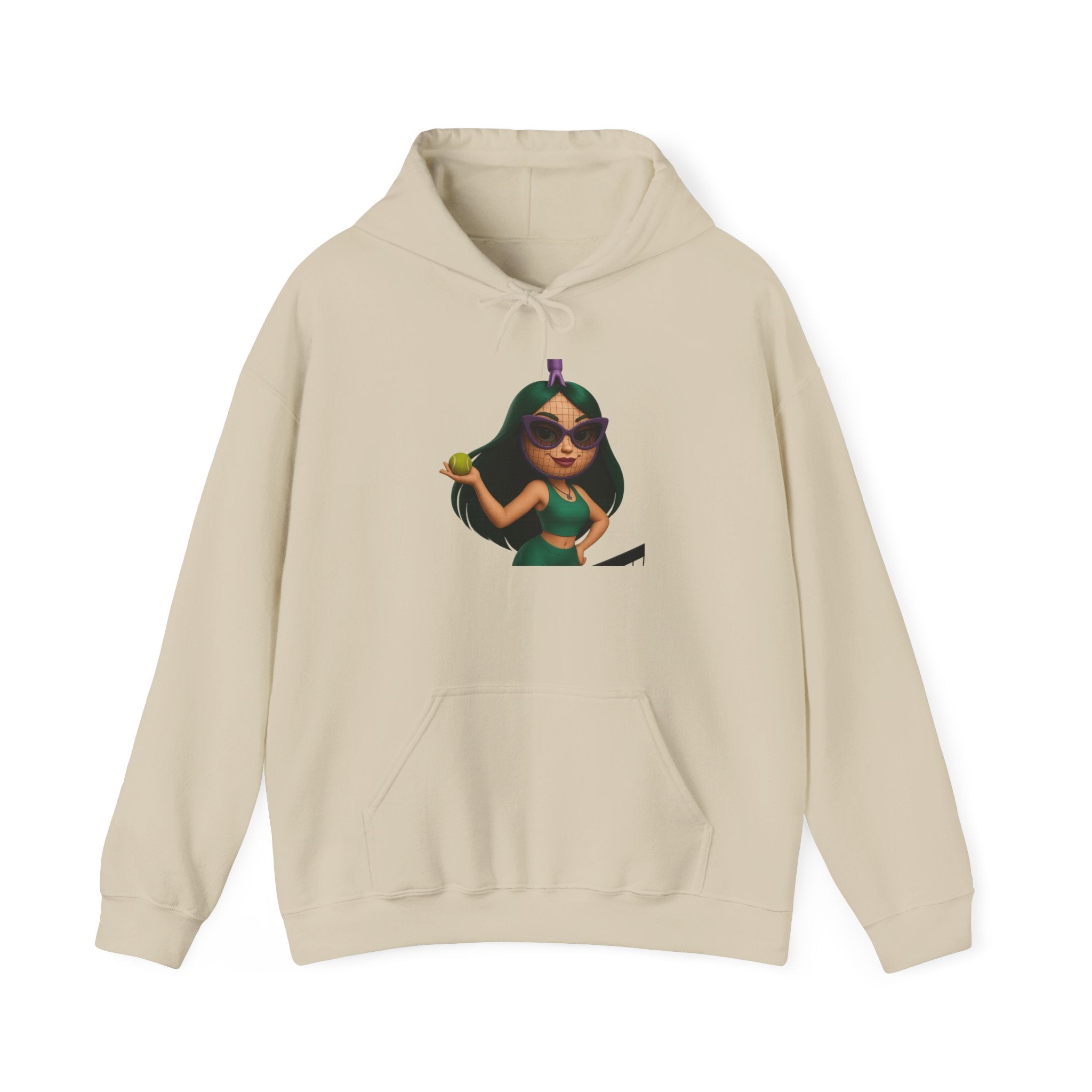 Pineapple Girl Hoodie — Cute Tropical Cartoon Pullover