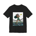 Tween Sports Tennis Tee — Girls' Cartoon Tennis Player Graphic T-Shirt