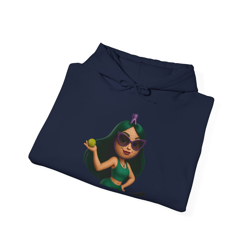 Pineapple Girl Hoodie — Cute Tropical Cartoon Pullover