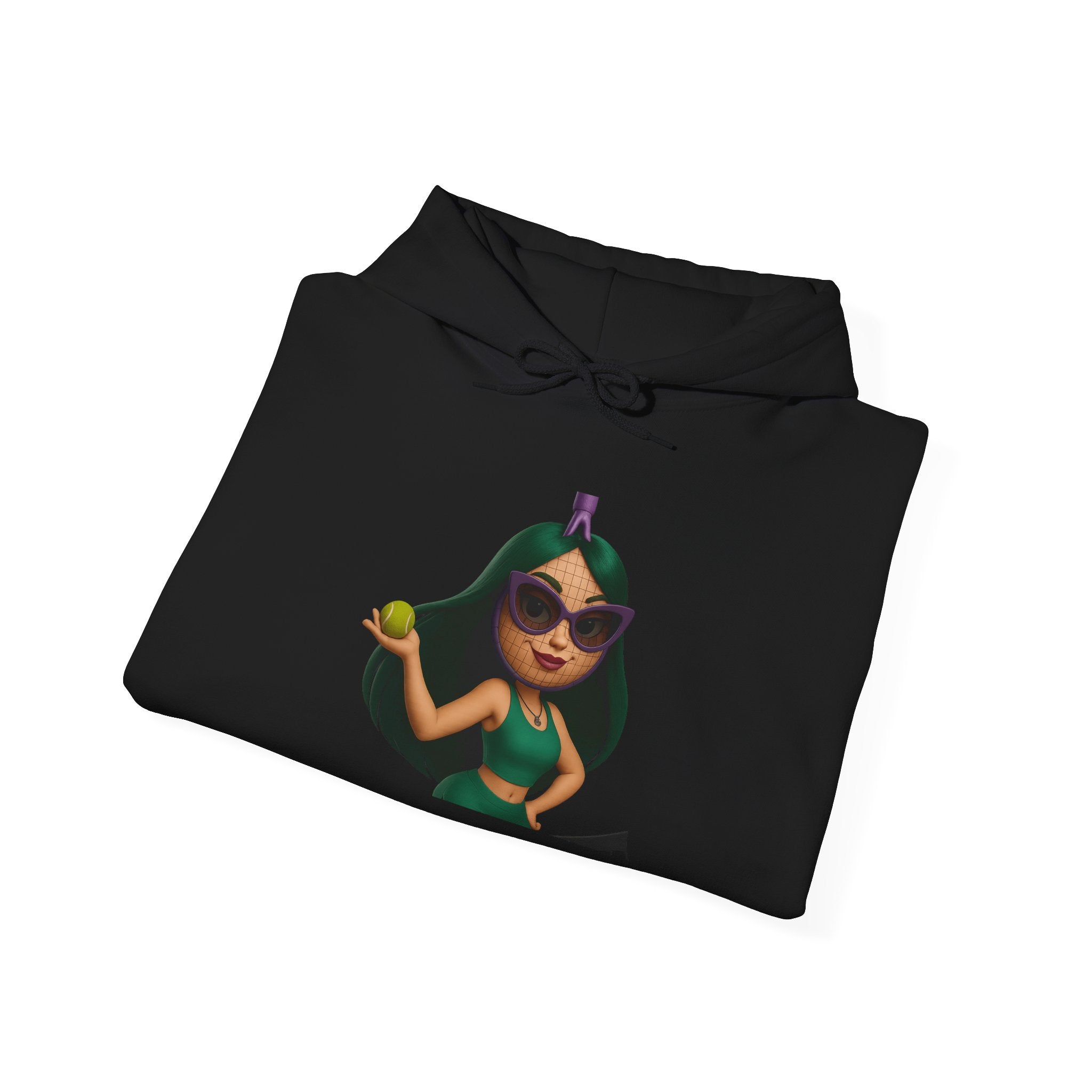 Pineapple Girl Hoodie — Cute Tropical Cartoon Pullover