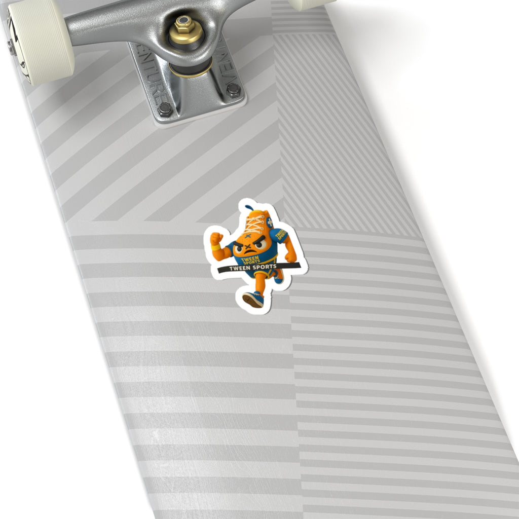 Kiss-Cut Sticker — Cartoon Running Sneaker Mascot (Tween Sports)