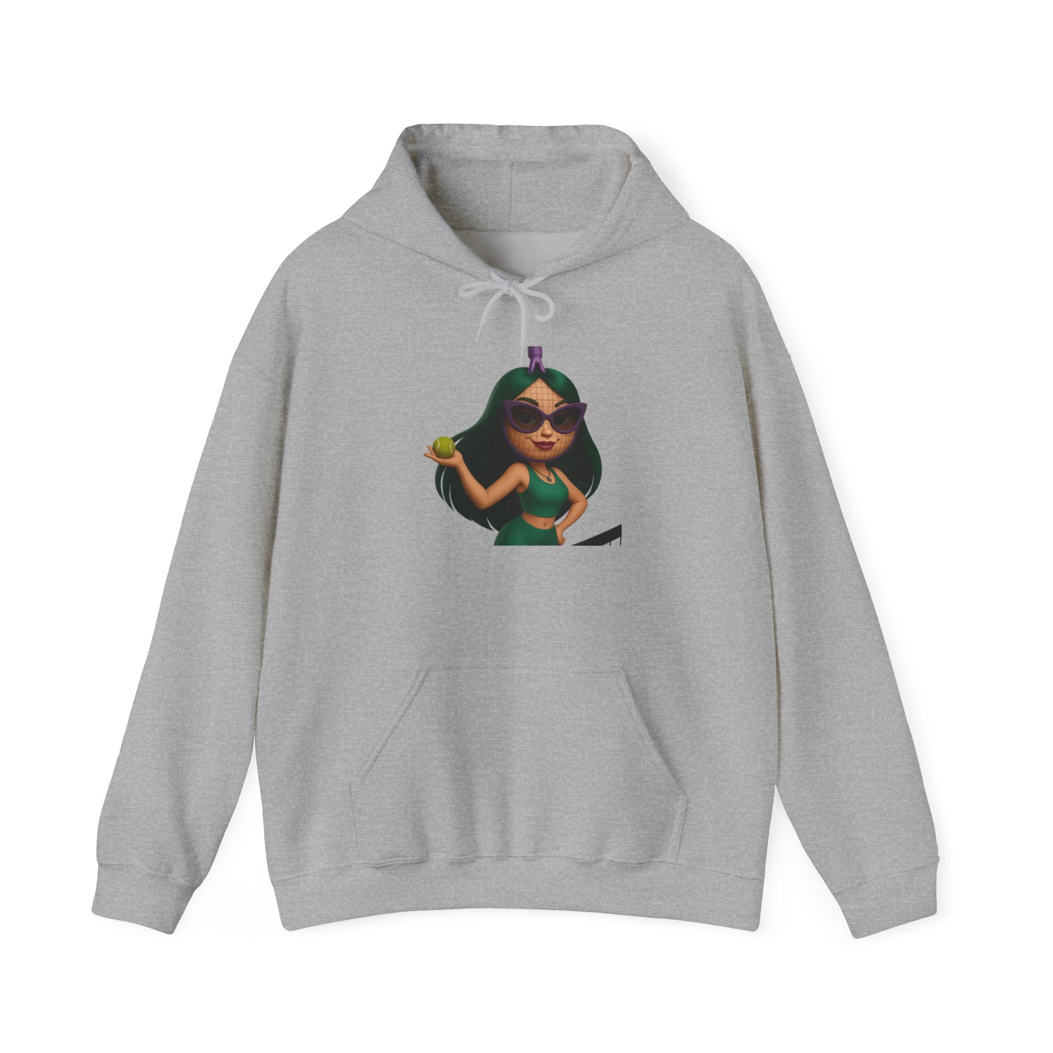 Pineapple Girl Hoodie — Cute Tropical Cartoon Pullover