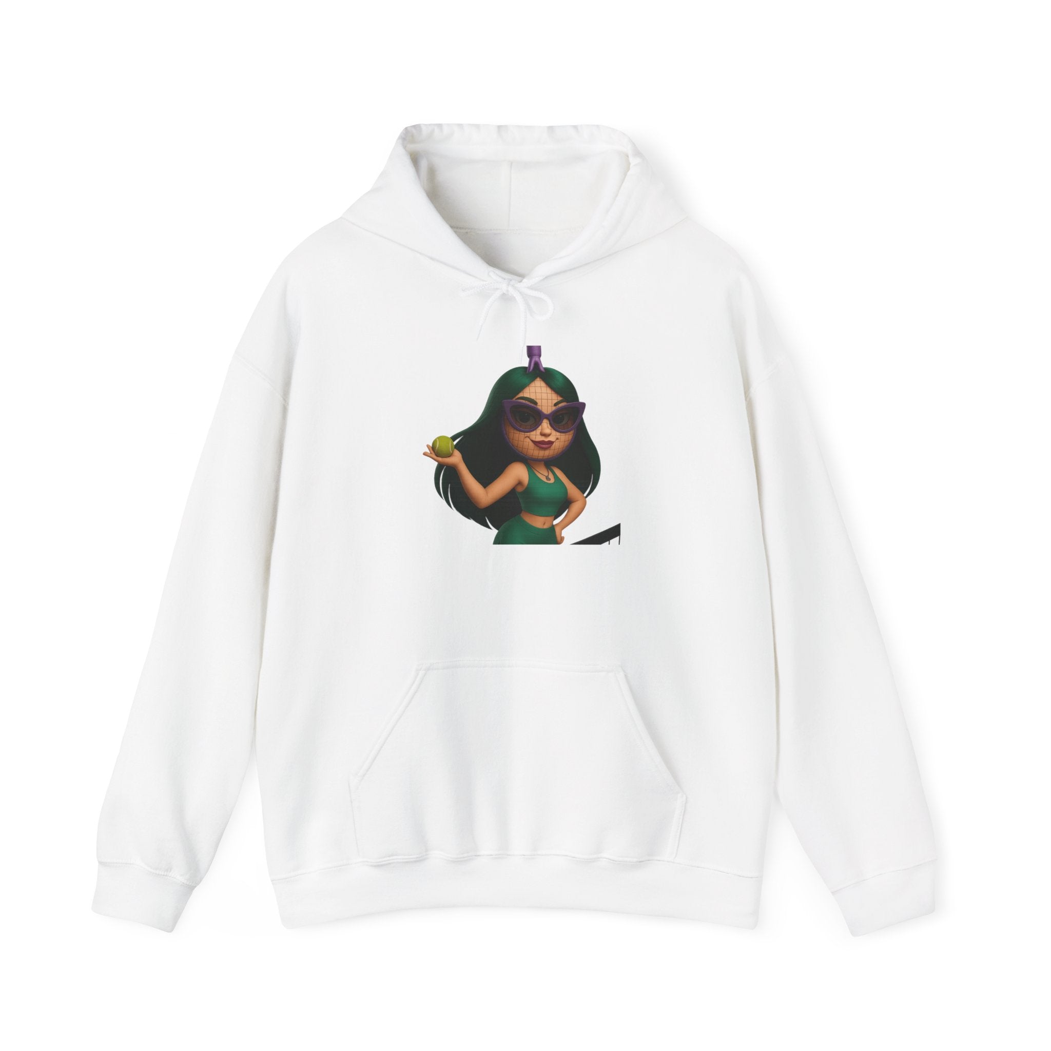 Pineapple Girl Hoodie — Cute Tropical Cartoon Pullover