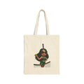 Beach Volleyball Girl Tote Bag – Cute Female Player Graphic Cotton Canvas Tote