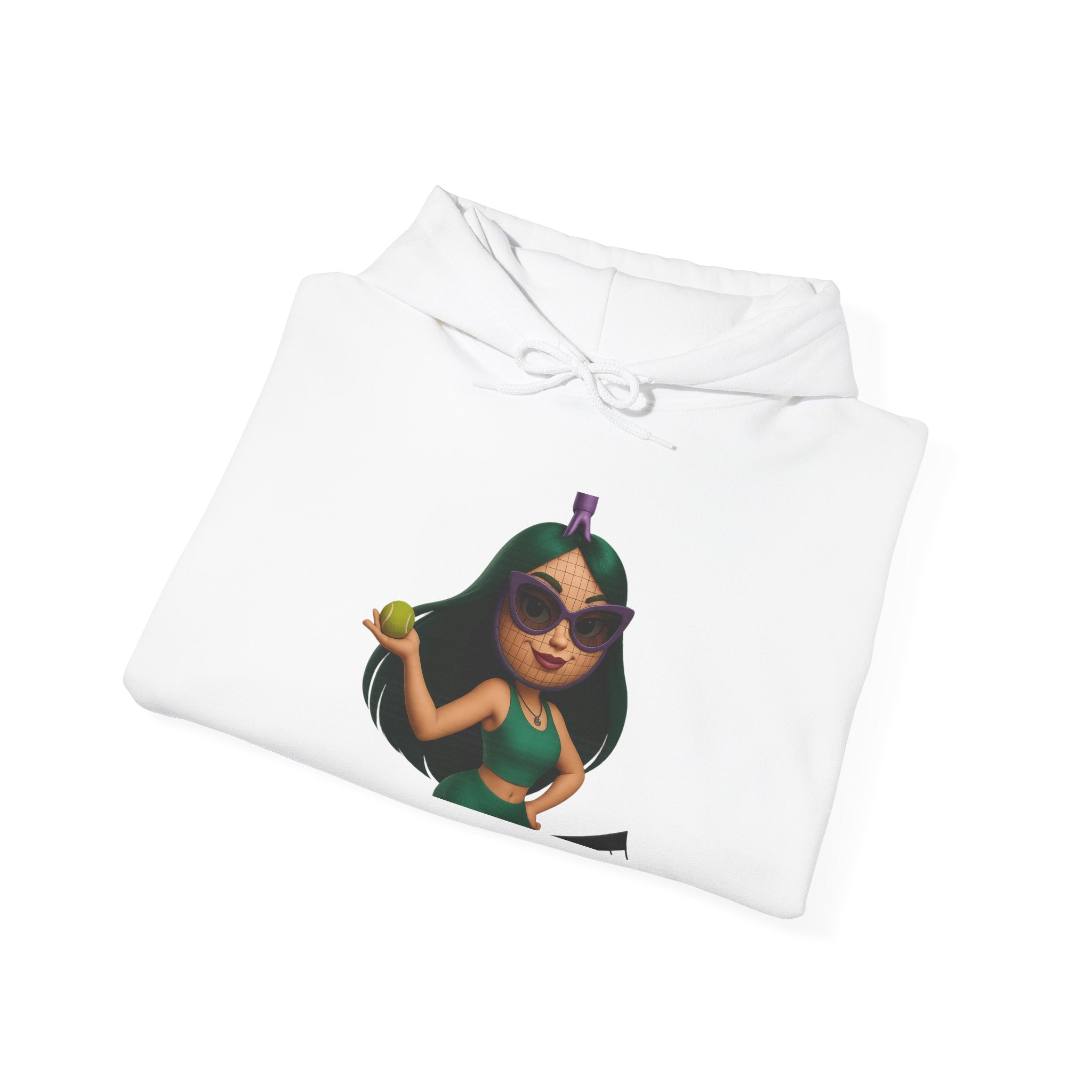 Pineapple Girl Hoodie — Cute Tropical Cartoon Pullover