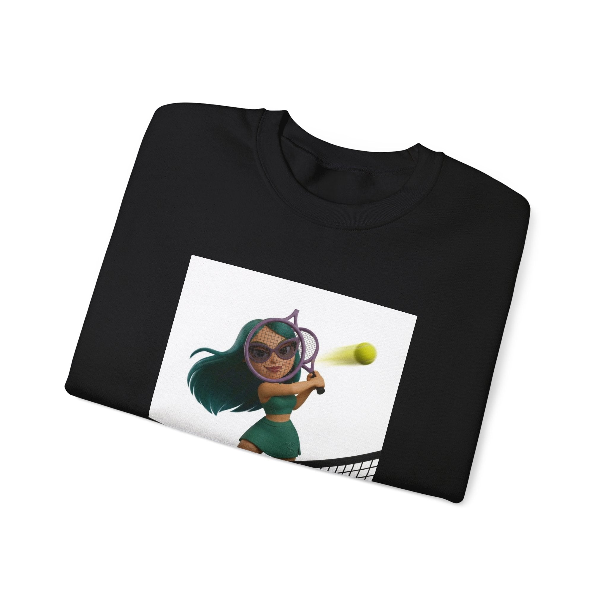 Tween Tennis Crewneck Sweatshirt — "TWEENS SPORTS" Graphic