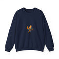 Pumpkin Skate Crewneck Sweatshirt — Cute Autumn Skateboarding Graphic