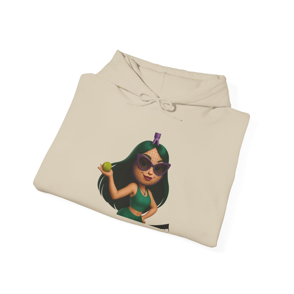 Pineapple Girl Hoodie — Cute Tropical Cartoon Pullover