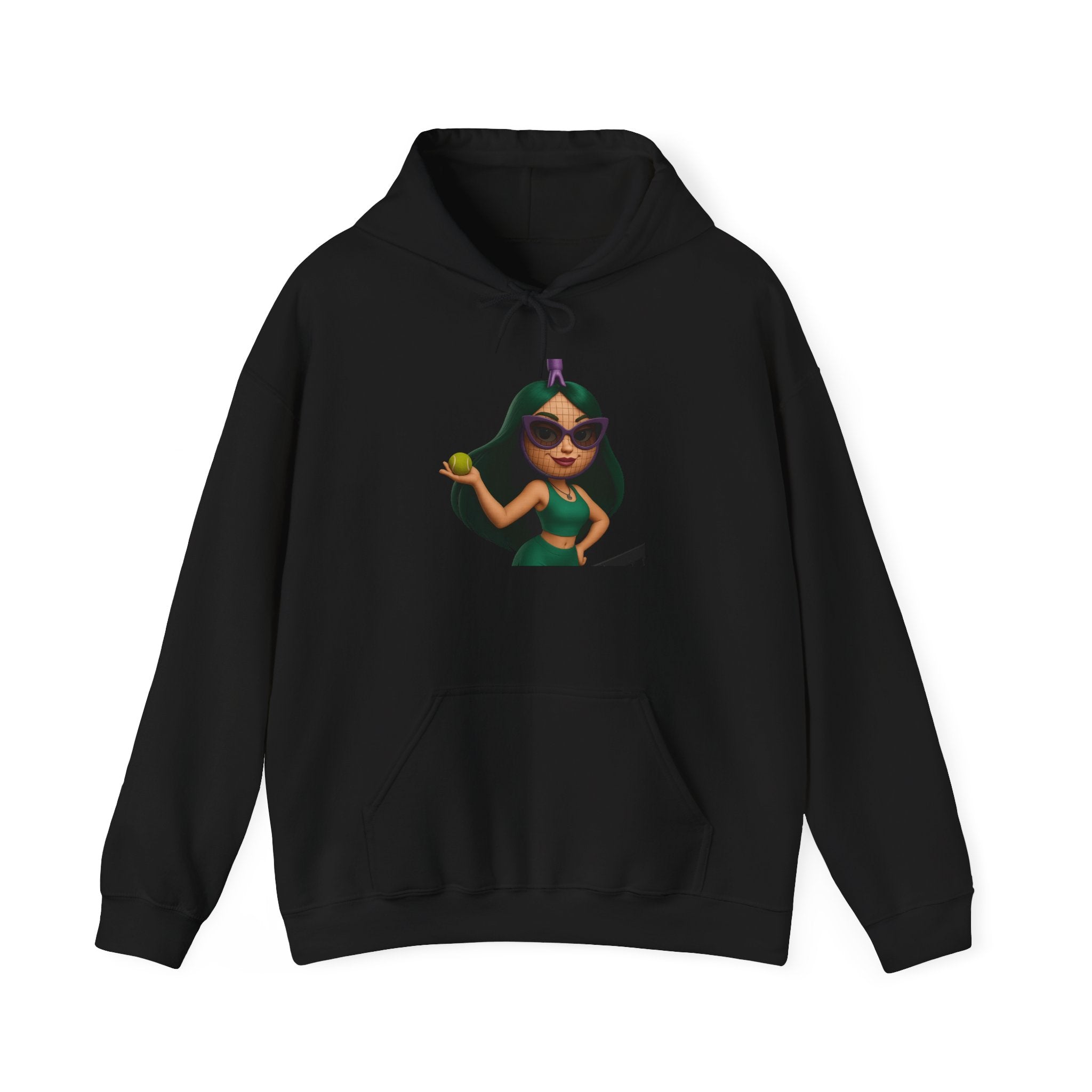 Pineapple Girl Hoodie — Cute Tropical Cartoon Pullover