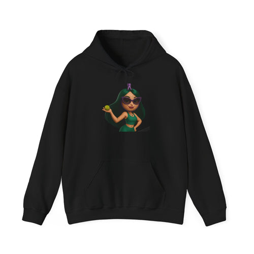 Pineapple Girl Hoodie — Cute Tropical Cartoon Pullover